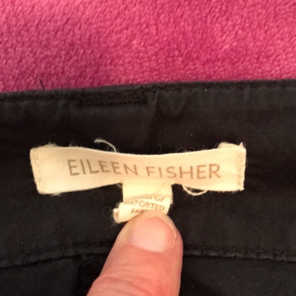 Eileen Fisher black crop pants size small - Picture 2 of 7